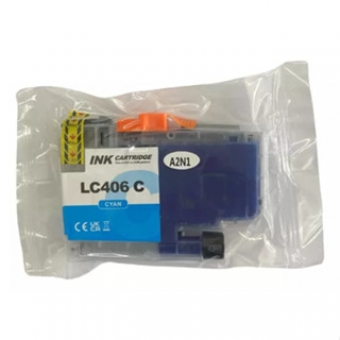 Cartucho de Tinta Compatível LC406 Ciano MFCJ6955DW MFCJ5955DW MFCJ4535DW