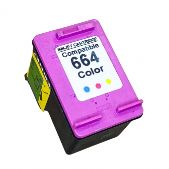 Cartucho De Tinta Compatível com HP 664 Color 6ml 2136 3636 4676 1115 3776