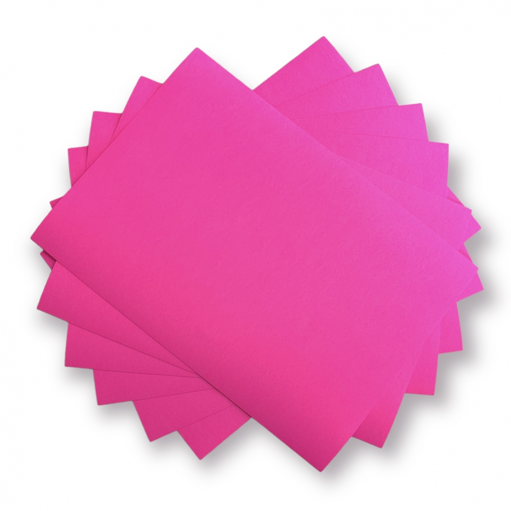 Papel Color Plus 180g - Rosa Neon - 5 folhas