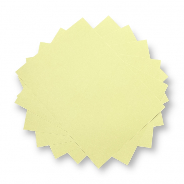 Papel Colorido - 70g - Colorido na Massa - Amarelo Claro - 100 folhas