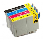 Kit 4 Cartuchos com Epson T1971 1962 1963 1964 T194 T197 T196 para Xp101 201 Xp214 Xp401 Xp411
