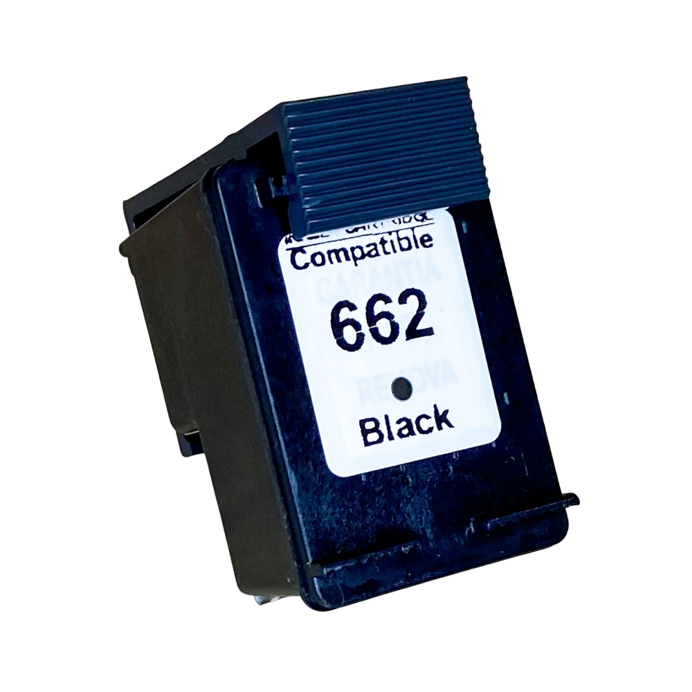 Cartucho De Tinta Compatível com HP 662 Preto 4ml 2546 2516 3516 1516