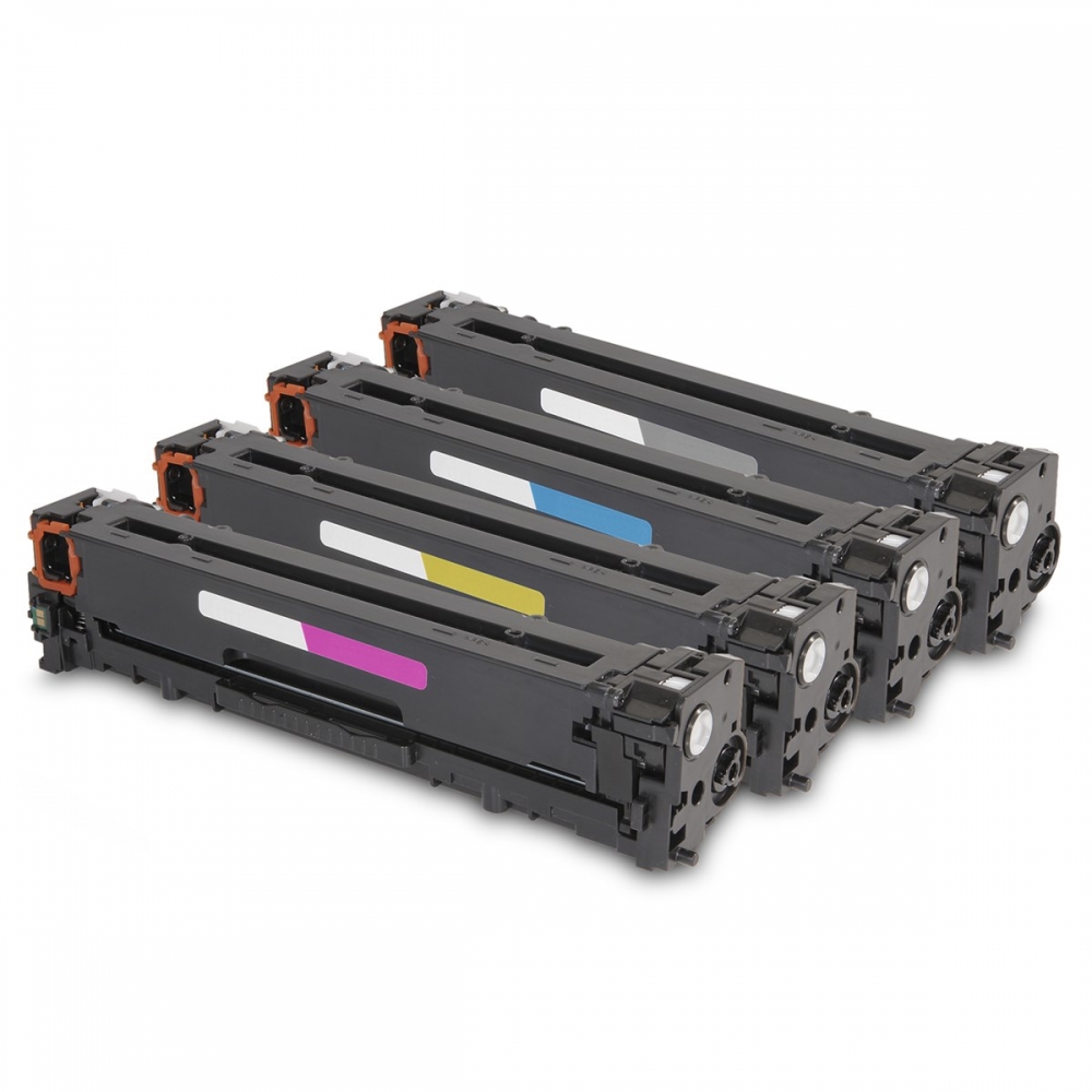 Kit 4 Toner Compatível com HP Cb540a Cb541a Cb542a Cb543a para CP1215 CP1510 CP1515 CP1518