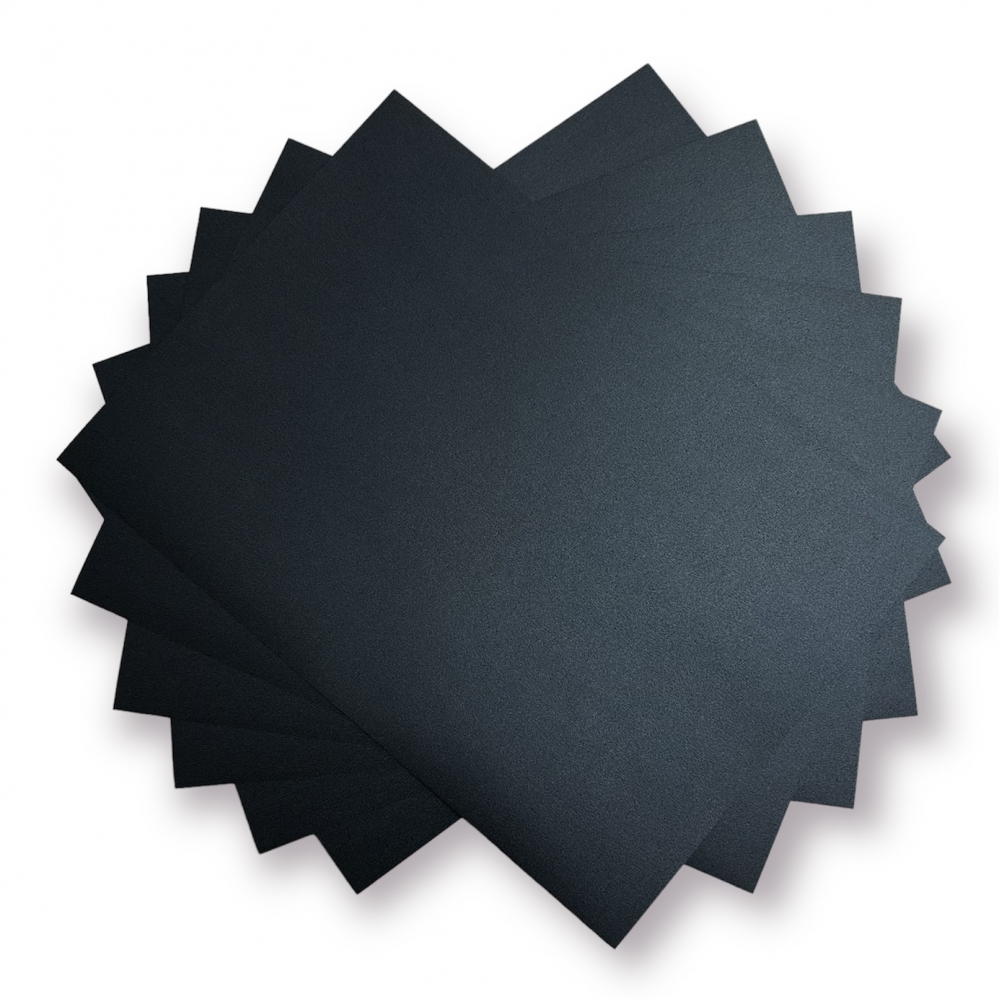 Papel Colorido Metálico Metalizado 150g A4 Preto - 15 Folhas