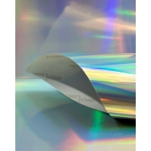 10 Folhas Papel Vinil Filme Adesivo Holográfico Arco-ìris Prova D´agua 150g A4 - Branco