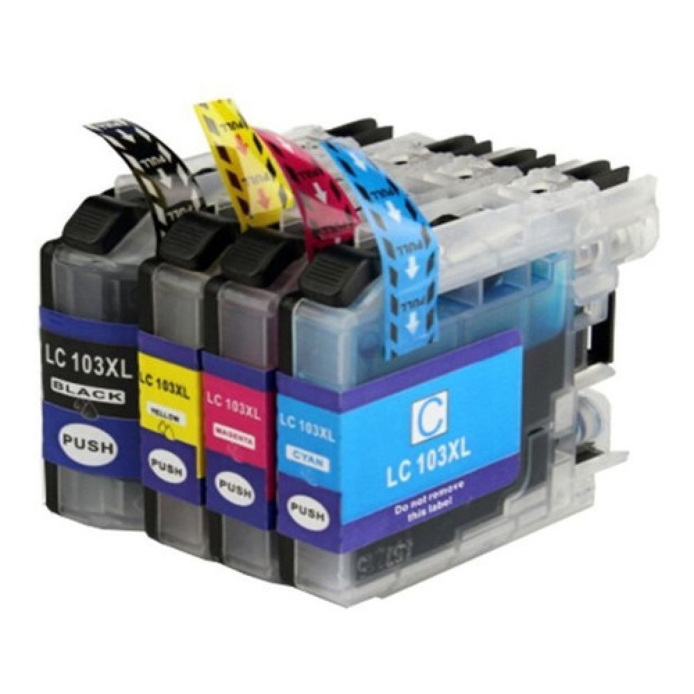 Kit 4 Cartuchos Compatível com Brother Lc-103 Lc-105 Lc-107 Lc-109 para 4310DW 4710DW J6520DW J6920DW