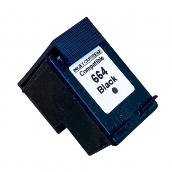 Cartucho De Tinta Compatível com HP 664 Preto 6ml 2136 3636 4676 1115 3776