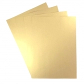 Papel Colorido Metálico Metalizado 150g A4 Ouro - 15 Folhas