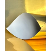 10 Folhas Papel Vinil Filme Adesivo Dourado Silk Prova D´agua 150g A4 - Branco