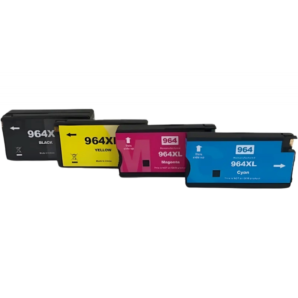 Kit 4 Cartuchos Compatíveis 964xl Para Pro 9010 Pro 9020