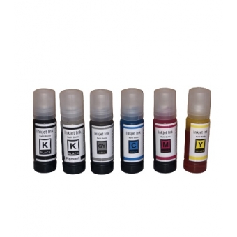 Kit 6 Tinta Compatível Para Epson T555 L8160 L8180 L8190