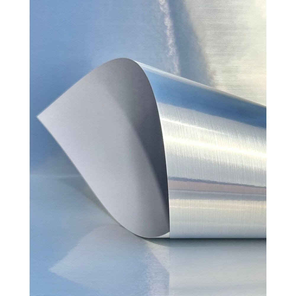 10 Folhas Papel Vinil Filme Adesivo Prata Silk Prova D´agua 150g A4 - Branco