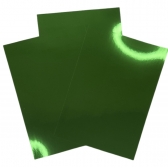 10 Folhas Papel Lamicote Laminado Verde 1 Face 180g A4