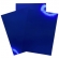 10 Folhas Papel Lamicote Laminado Azul 1 Face 180g A4