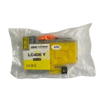 Cartucho de Tinta Compatível LC406 Amarelo MFCJ6955DW MFCJ5955DW MFCJ4535DW