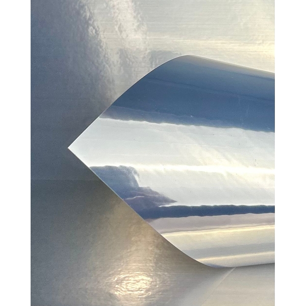 10 Folhas Papel Vinil Filme Adesivo Prata Glossy Prova D´agua 150g A4 - Branco