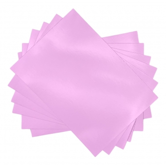 10 Folhas Papel Lamicote Laminado Rosa 1 Face 250g A4