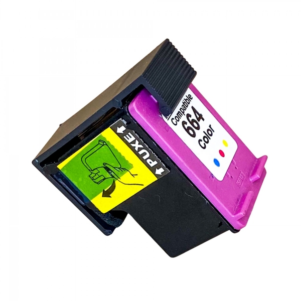 Cartucho De Tinta Compatível com HP 664 Color 6ml 2136 3636 4676 1115 3776
