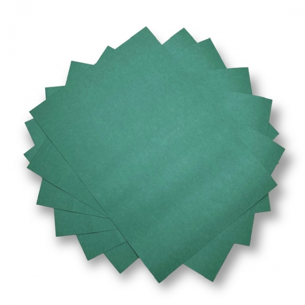 Papel Colorido - 110g - Colorido na Massa - Verde Escuro - 50 folhas