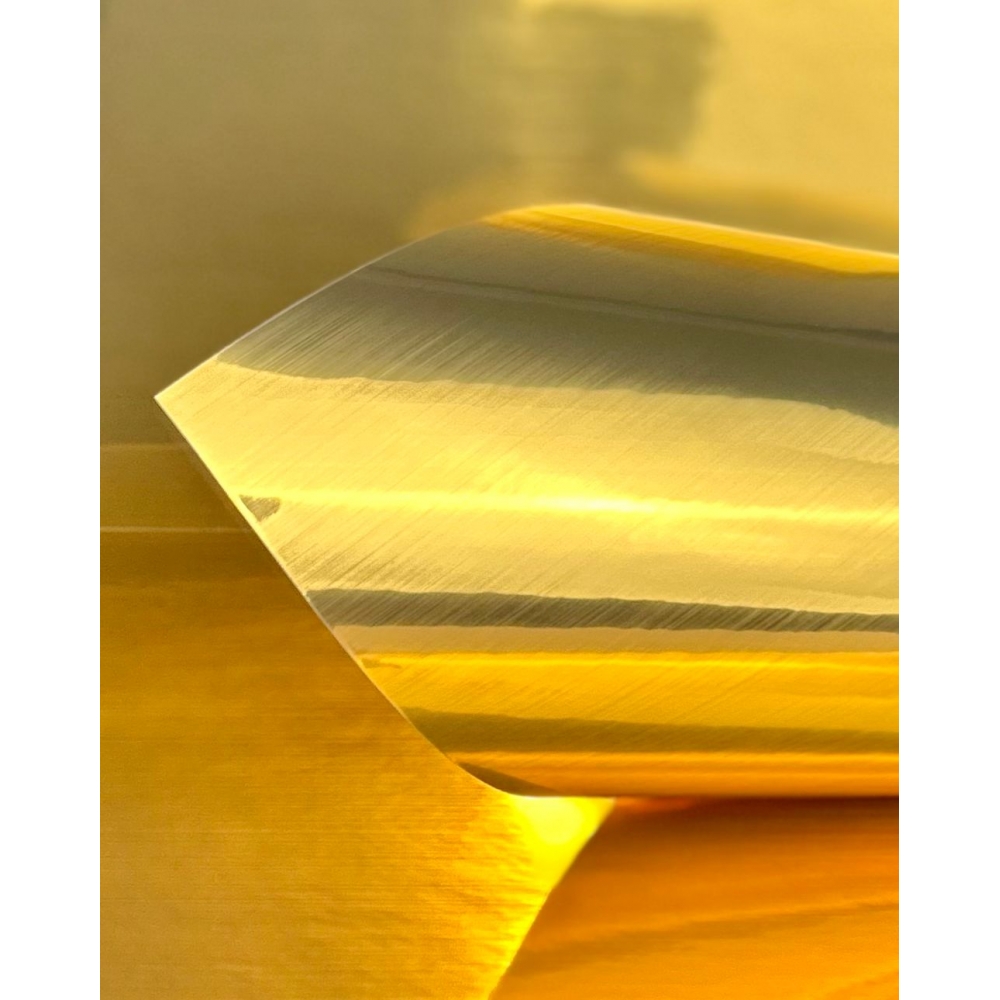 10 Folhas Papel Vinil Filme Adesivo Dourado Silk Prova D´agua 150g A4 - Branco