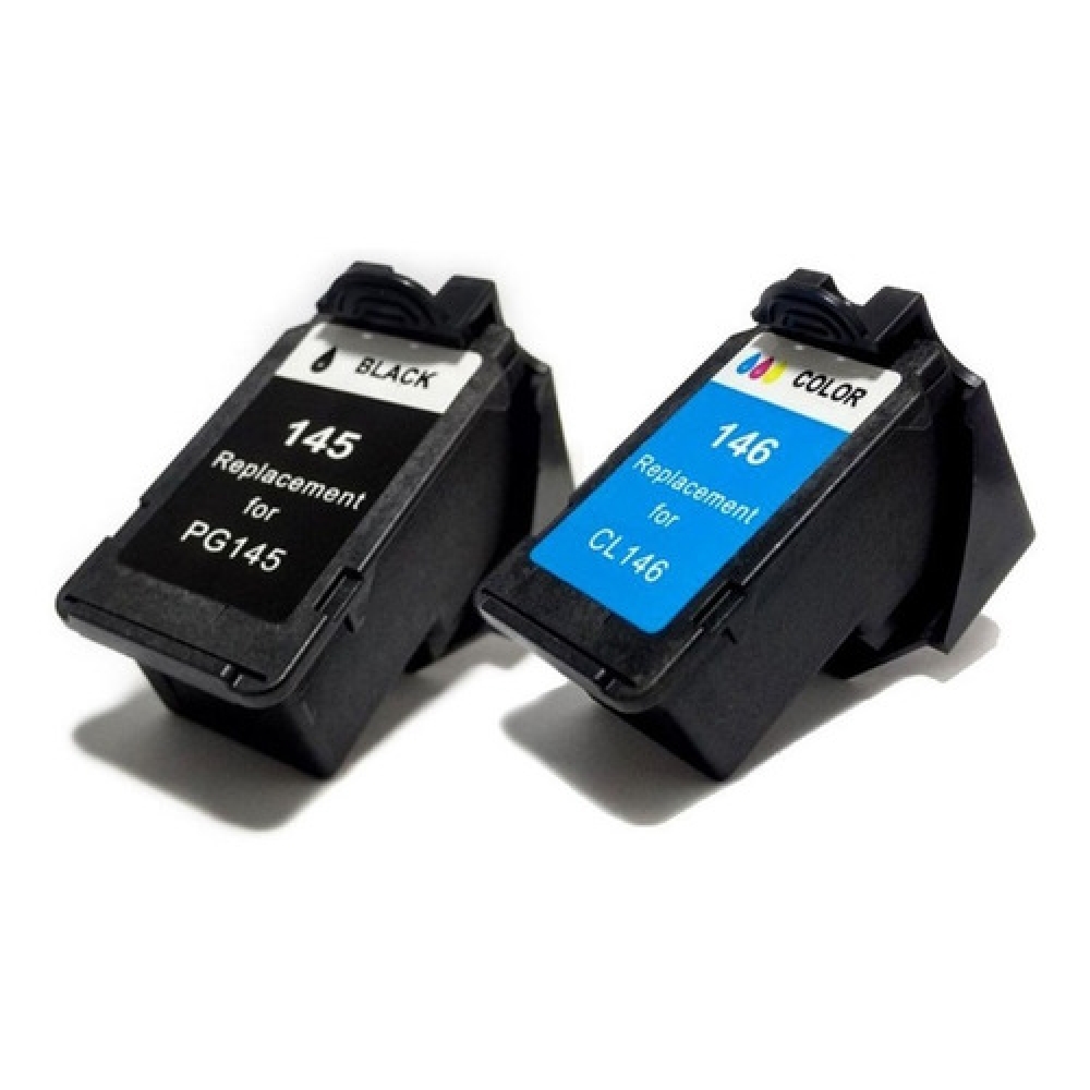 Kit Cartucho Compatível com Canon Pg-145 Cl-146 Mg2410 Mg2510 Mg2910 Mg3010 Ts311
