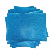 Papel Glitter A4 - 180g - Azul - 5 Folhas