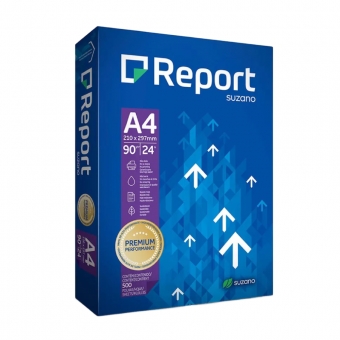 500 Folhas Papel Sulfite Branco 90g A4 - REPORT