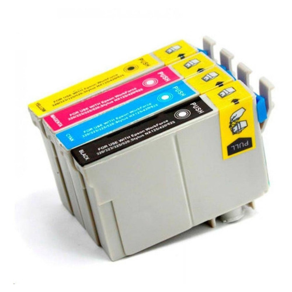 Kit 4 Cartuchos Compatíveis com Epson T1171 T732 T733 T734 T117 T73 para T23 T24 TX105 TX115
