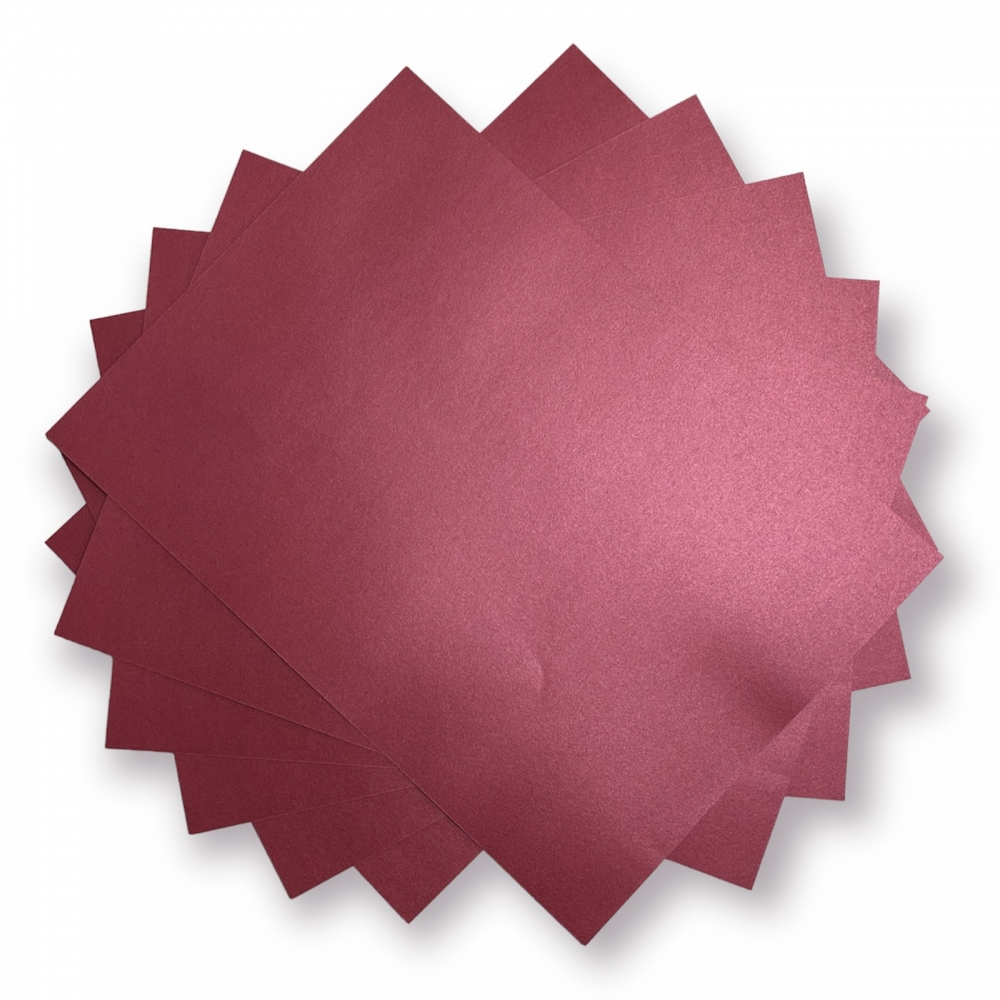 Papel Colorido Metálico Metalizado 150g A4 Vermelho - 15 Folhas