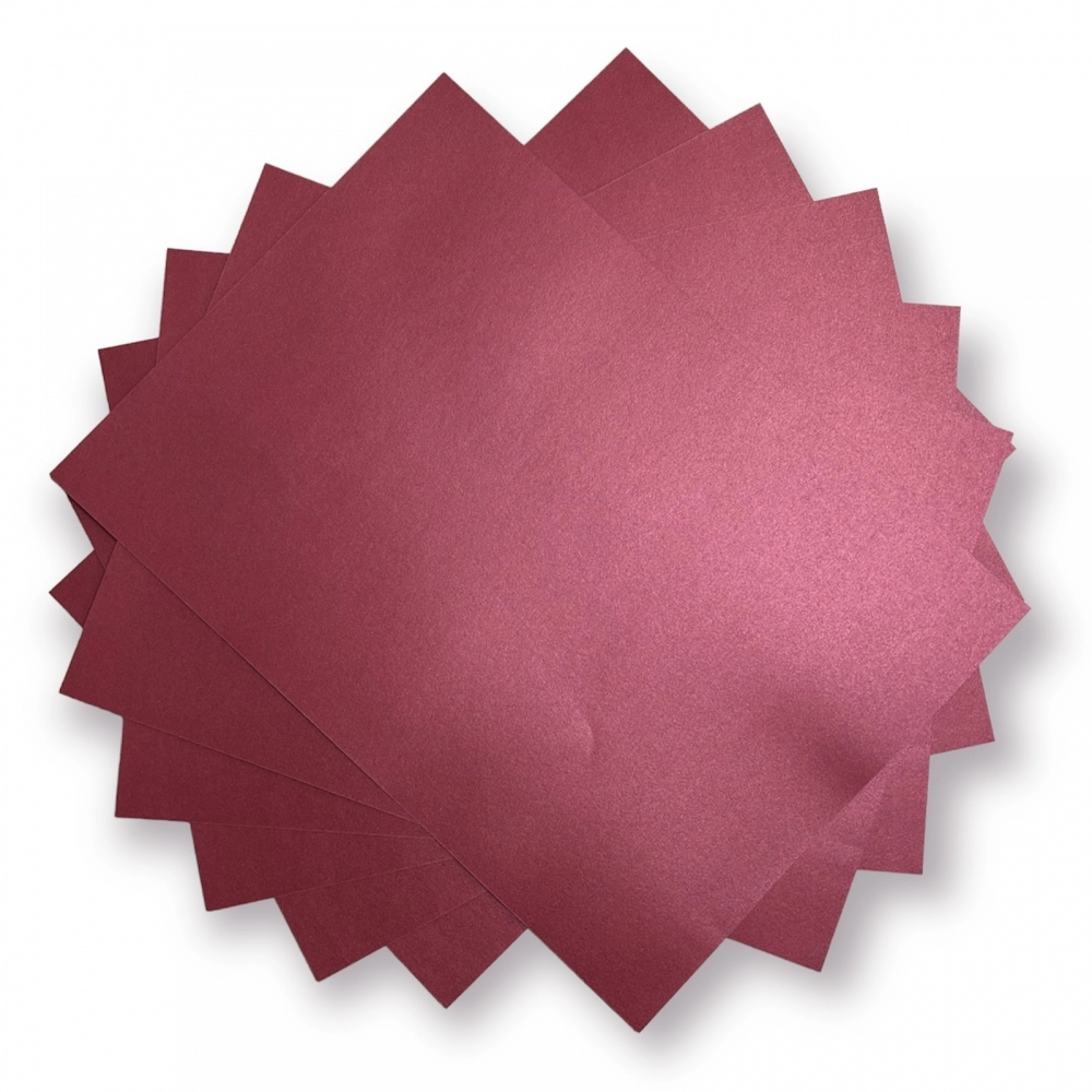 Papel Colorido Metálico Metalizado 150g A4 Vermelho - 15 Folhas