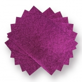 Papel Glitter A4 - 180g - Rosa - 5 Folhas