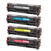 Kit 4 Toner Compatível com HP CC530A CC531A CC532A CC533A para CP2020 CP2025 CM2320