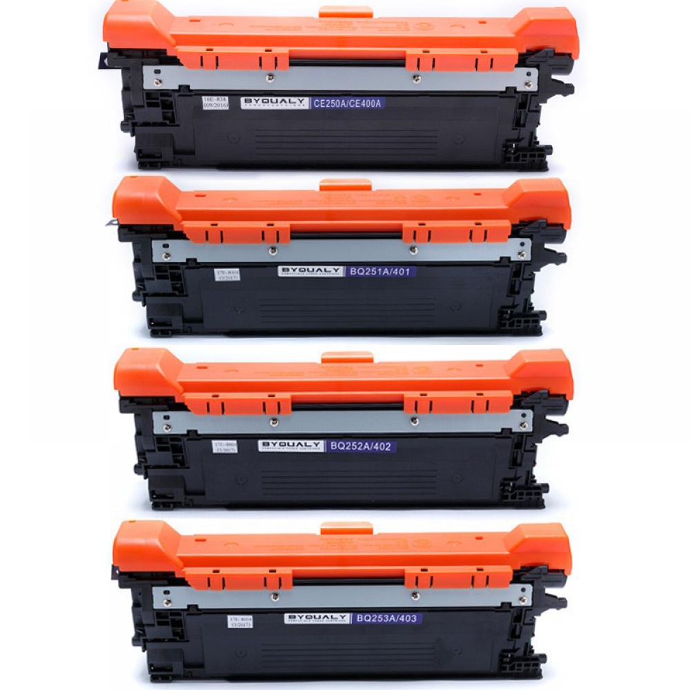 Kit 4 Toner Compatível com HP Ce400a Ce401a Ce402a Ce403a para M575 M570 M551 M575DN M575F M570DN M570DW