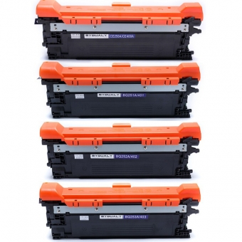 Kit 4 Toner Compatível com HP Ce400a Ce401a Ce402a Ce403a para M575 M570 M551 M575DN M575F M570DN M570DW