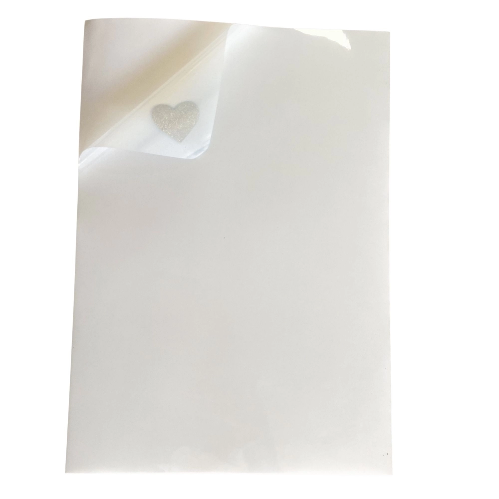 10 Folhas Papel Vinil Filme Adesivo Leitoso Prova D´agua 150g A4 - Branco