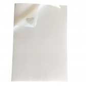 10 Folhas Papel Vinil Filme Adesivo Leitoso Prova D´agua 150g A4 - Branco