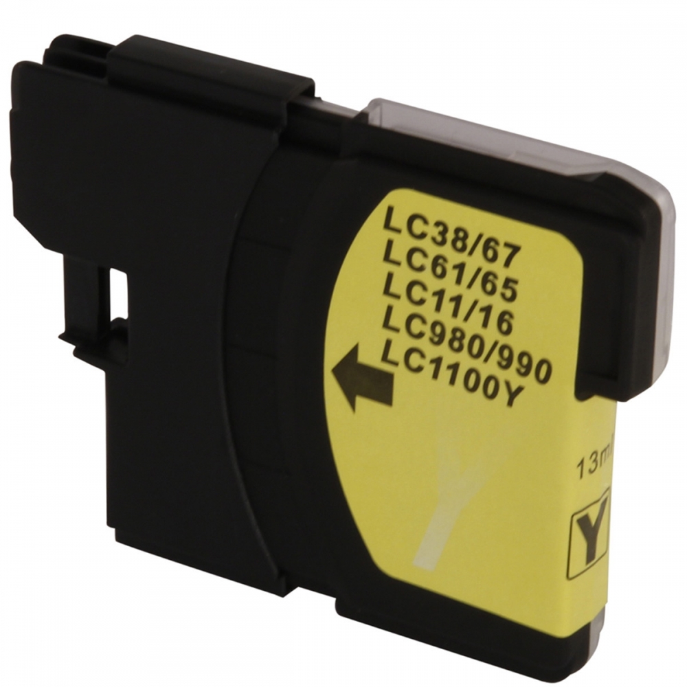 Cartucho Compatível com Brother Lc-61 Lc-65 Amarelo para MFC-250C DCP-6690CW MFC-5490CN 15ml