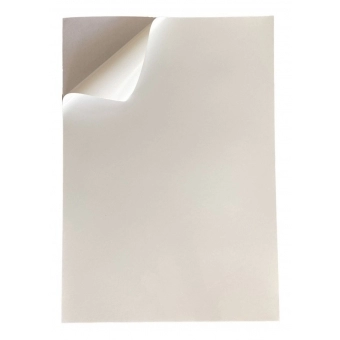 10 Folhas Papel Vinil Filme Adesivo Branco Glossy 135g A4