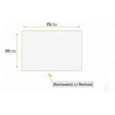 100 Folhas Papel Foto Glossy 265g 10x15 A6 Prova Dagua - Branco