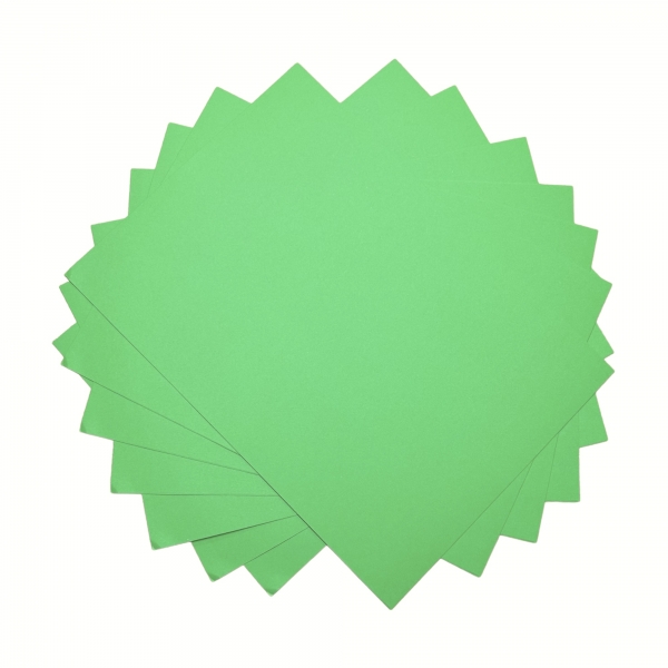 Papel Colorido - 70g - Colorido na Massa - Verde Parrot - 100 folhas