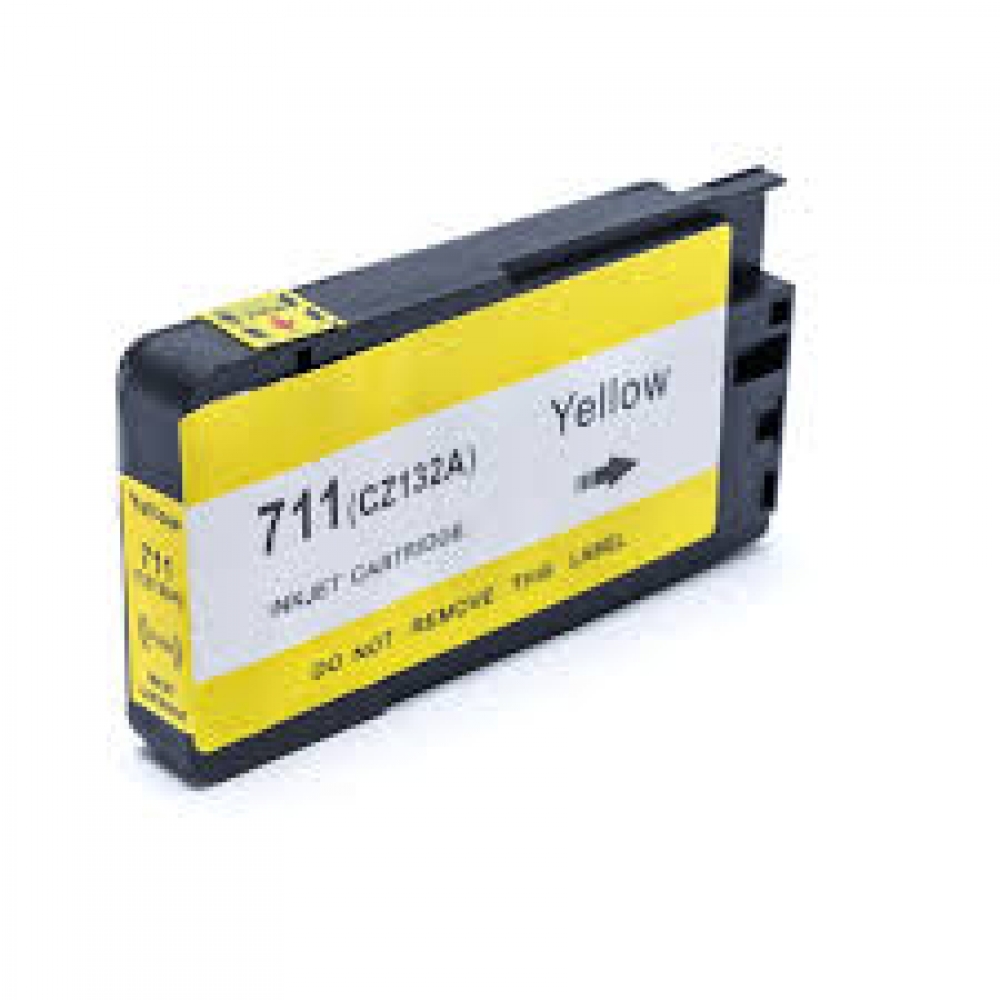Cartucho Compatível com HP 711xl Amarelo para T120 T520 28ml