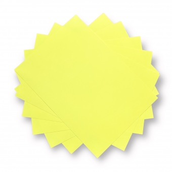 Papel Colorido - 70g - Colorido na Massa - Amarelo Limão - 100 folhas