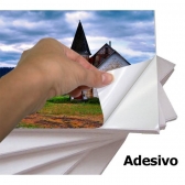100 Papel Foto Glossy Auto Adesivo 130g A3 Á Prova D´agua