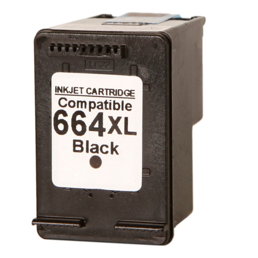 Cartucho De Tinta Compatível com HP 664xl Preto 12ml 2136 3636 4676 1115 3776