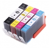 Kit 4 Cartuchos Compatíveis com HP 670xl para 3525 5525 4615 4625